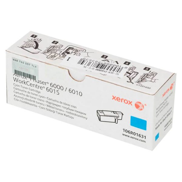 Toner Xerox 106R01631 Cyan 1,000 páginas