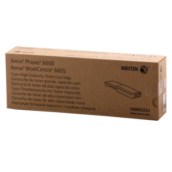Toner Xerox 106R02233 Cyan 6,000 páginas