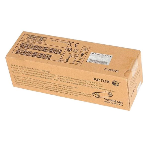 Toner Xerox 106R03481 Cyan 1,000 páginas