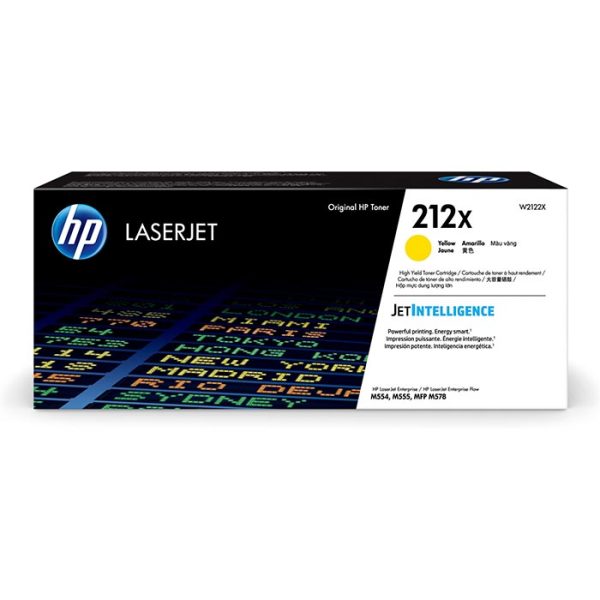 Tóner Hp 212X (W2122X) Yellow 10,000 Pag Color LaserJet Enterprise Flow MFP M578c