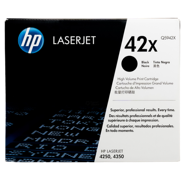 Tóner HP 42X (Q5942X) Negro 20,000 Pag LaserJet Pro 4240n