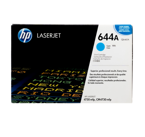 Tóner Hp 644A (Q6461A) Cyan 12,000 Pag Color LaserJet 4730