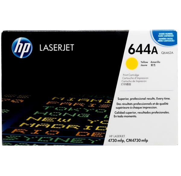 Tóner Hp 644A (Q6462A) Yellow 12,000 Pag Color LaserJet 4730
