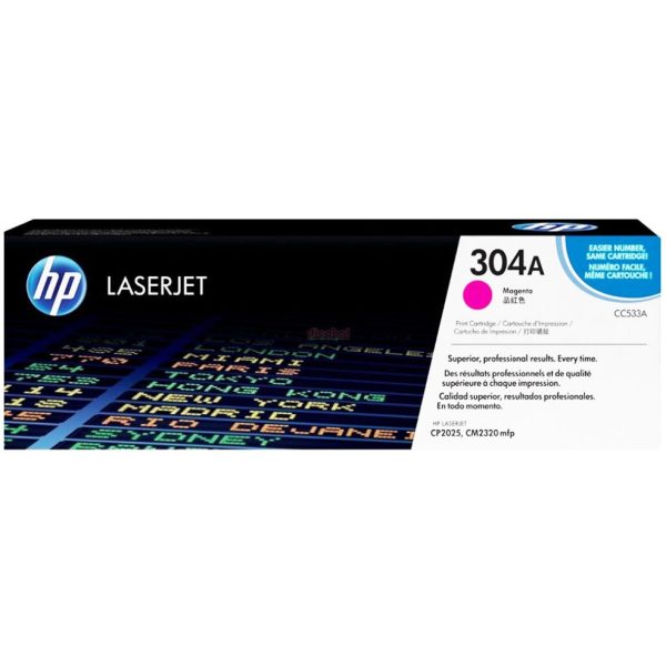 Toner Hp 304A (CC533A) Magenta 2,800 Pag Color LaserJet CP2025