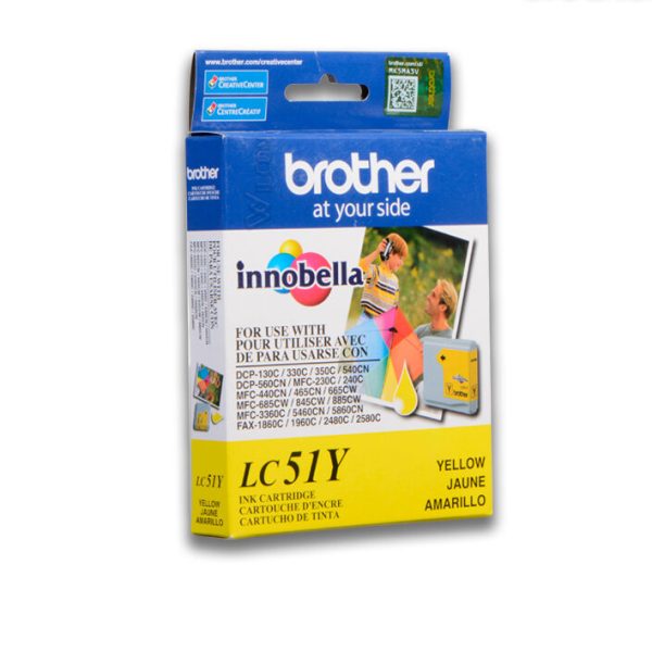 Tinta Brother LC-51Y Yellow 400 paginas
