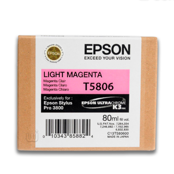 Tinta Epson T580600 Light Magenta (80ML)  720 Pag