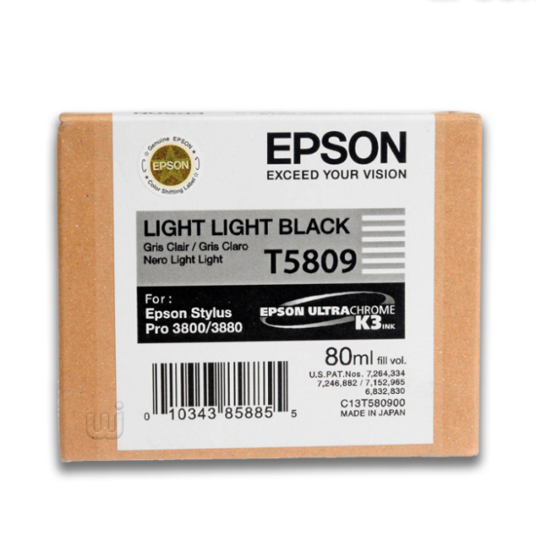 Tinta Epson T580900 Light Light Black (80ML)  720 Pag