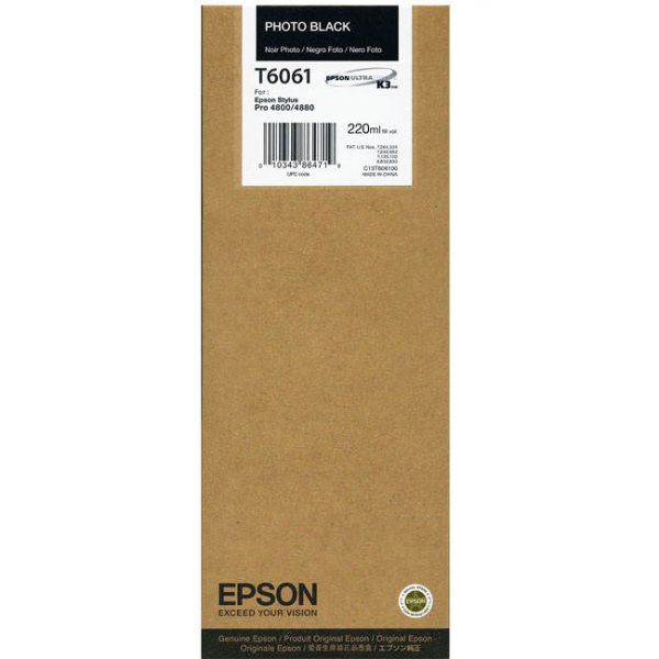 Tinta Epson T606100 Photo Black (220ML)