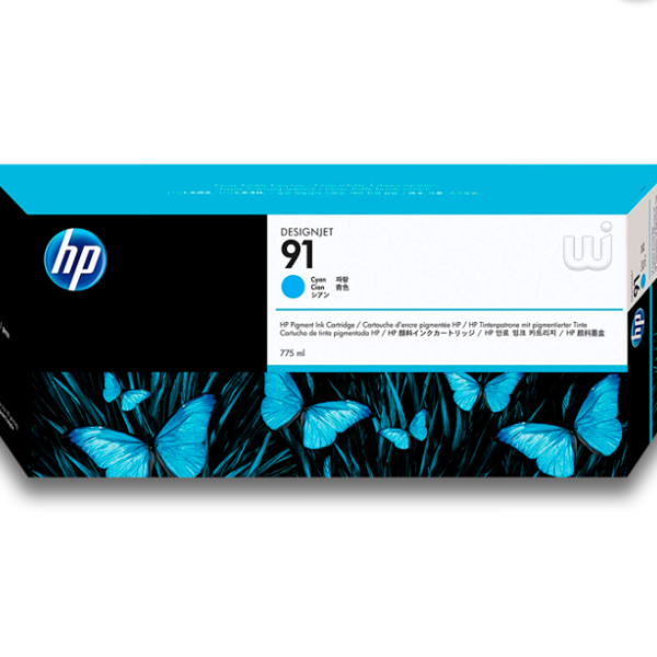 Tinta HP C9467A (91) Cyan 775ML Designjet Z6100