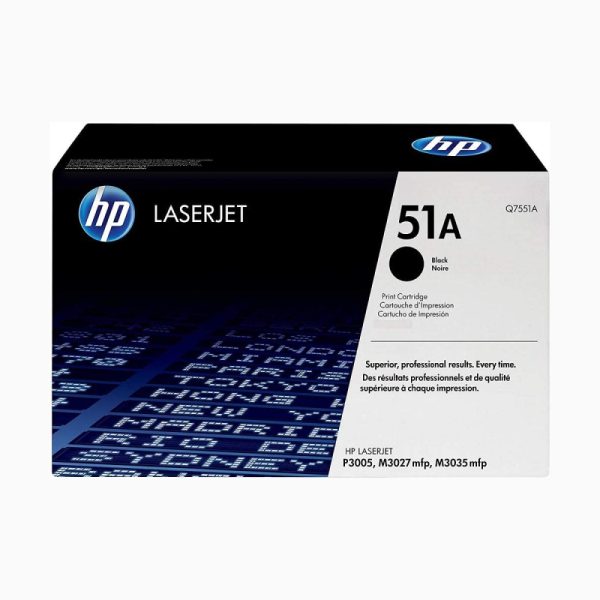 Tóner Hp 51A (Q7551A) Negro 6,500 Pag HP LaserJet P3005