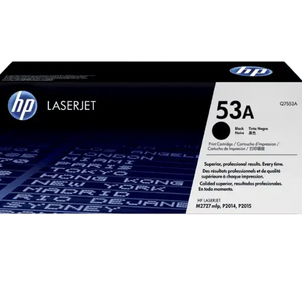 Tóner Hp 53A (Q7553A) Negro 3,000 Pag LaserJet P2014