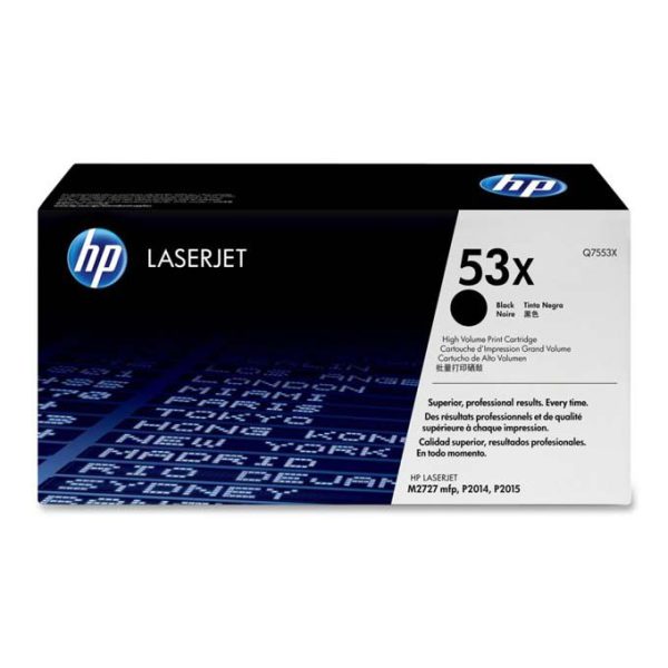 Tóner Hp 53X (Q7553X) Negro 7,000 Pag LaserJet P2014
