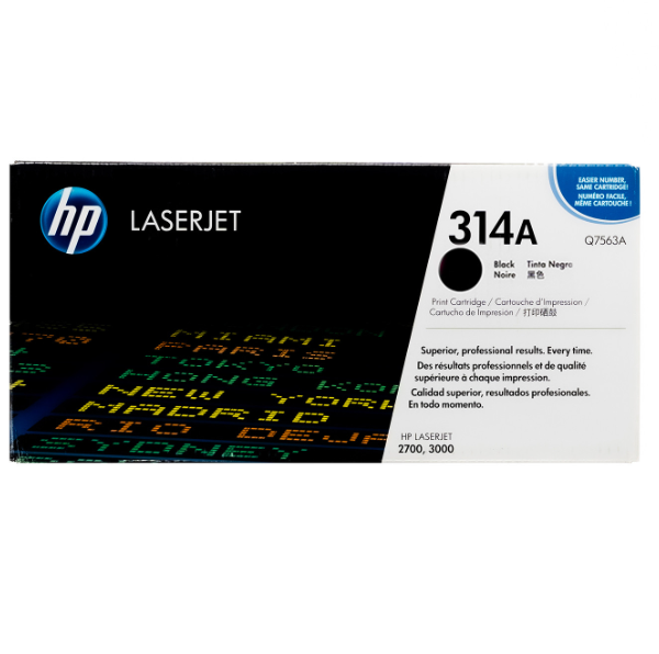 Tóner Hp 314A (Q7560A) Negro 6,500 Pag LaserJet 2700