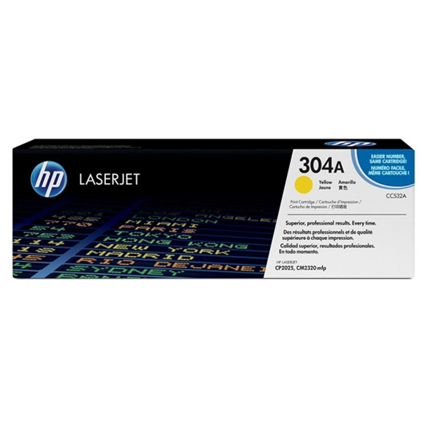Toner Hp 304A (CC532A) Yellow 2,800 Pag Color LaserJet CP2025