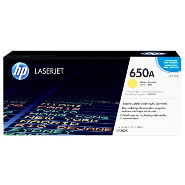 Toner Hp 650A (CE272A) Yellow 15,000 Pag LaserJet Pro CP5520