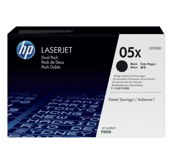 Toner Hp 05XD (CE505XD) Negro 6,500 Pag LaserJet P2050