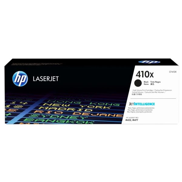 Toner Hp 410X (CF410X) Negro 6,500 Pag LaserJet Pro M477