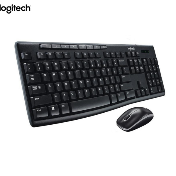 Teclado Logitech + Mouse MK270 Wireless USB Black (920-004432)