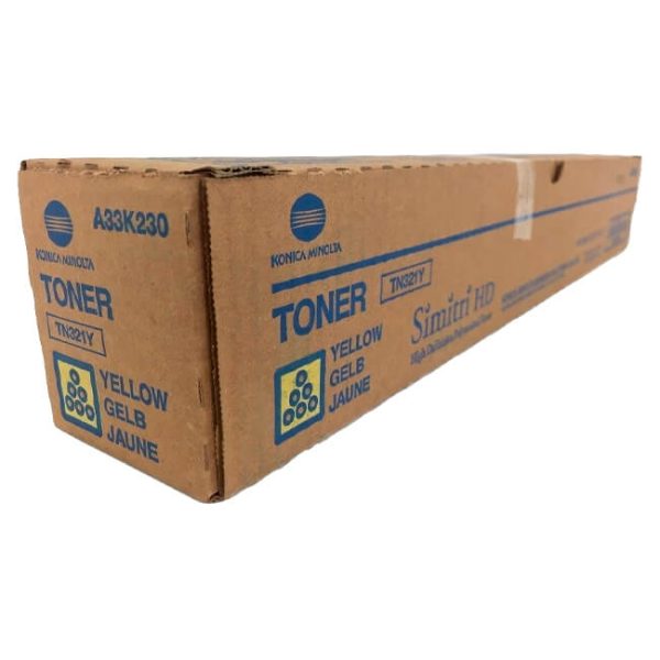 Toner Konica Minolta TN321Y Yellow 25,000 páginas