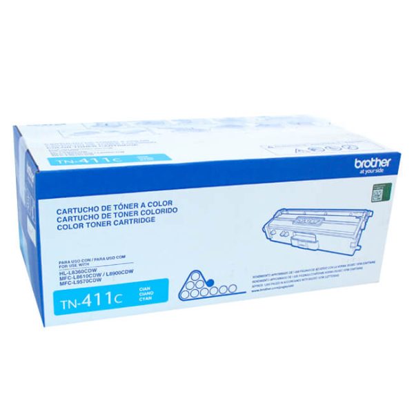 Toner Brother TN-411C Cyan 1,800 paginas